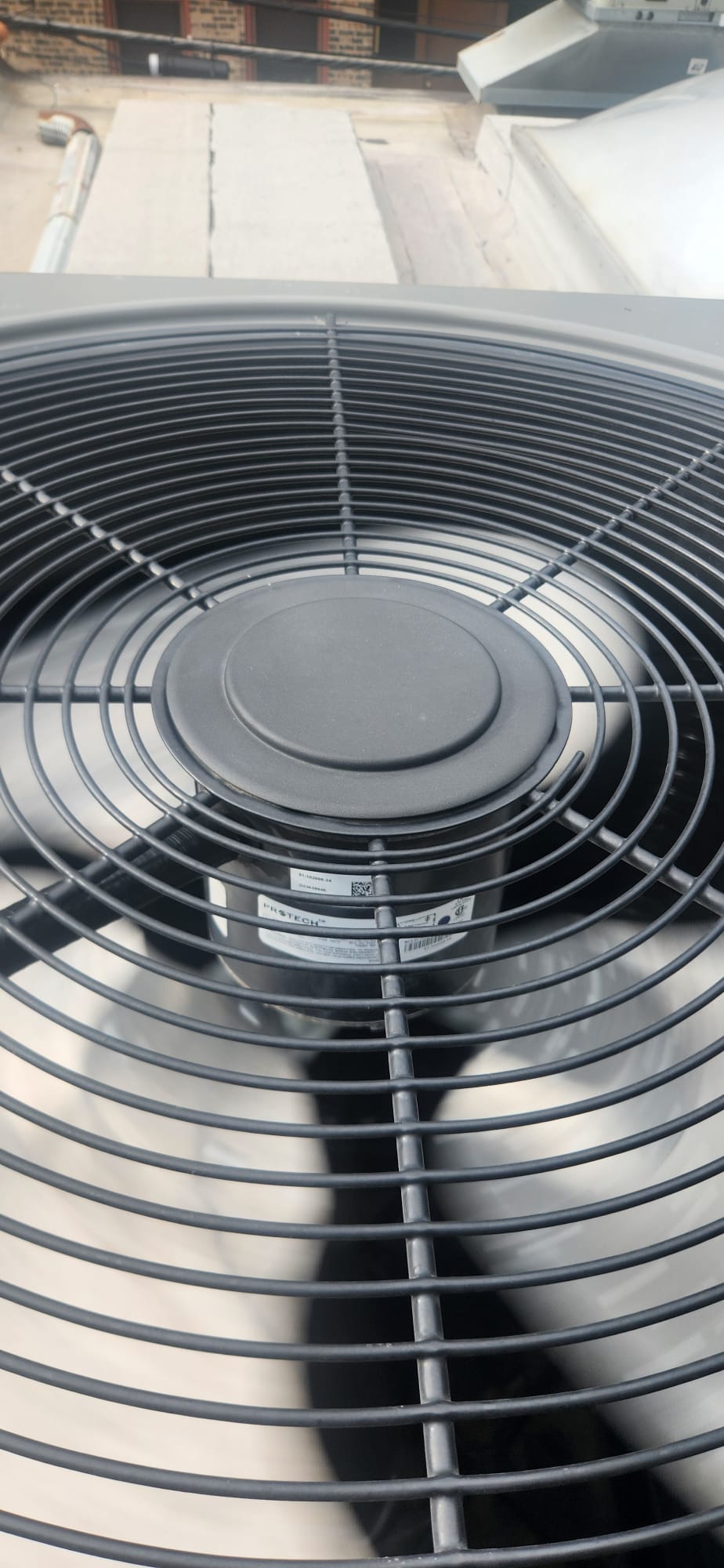 Fan grill close-up